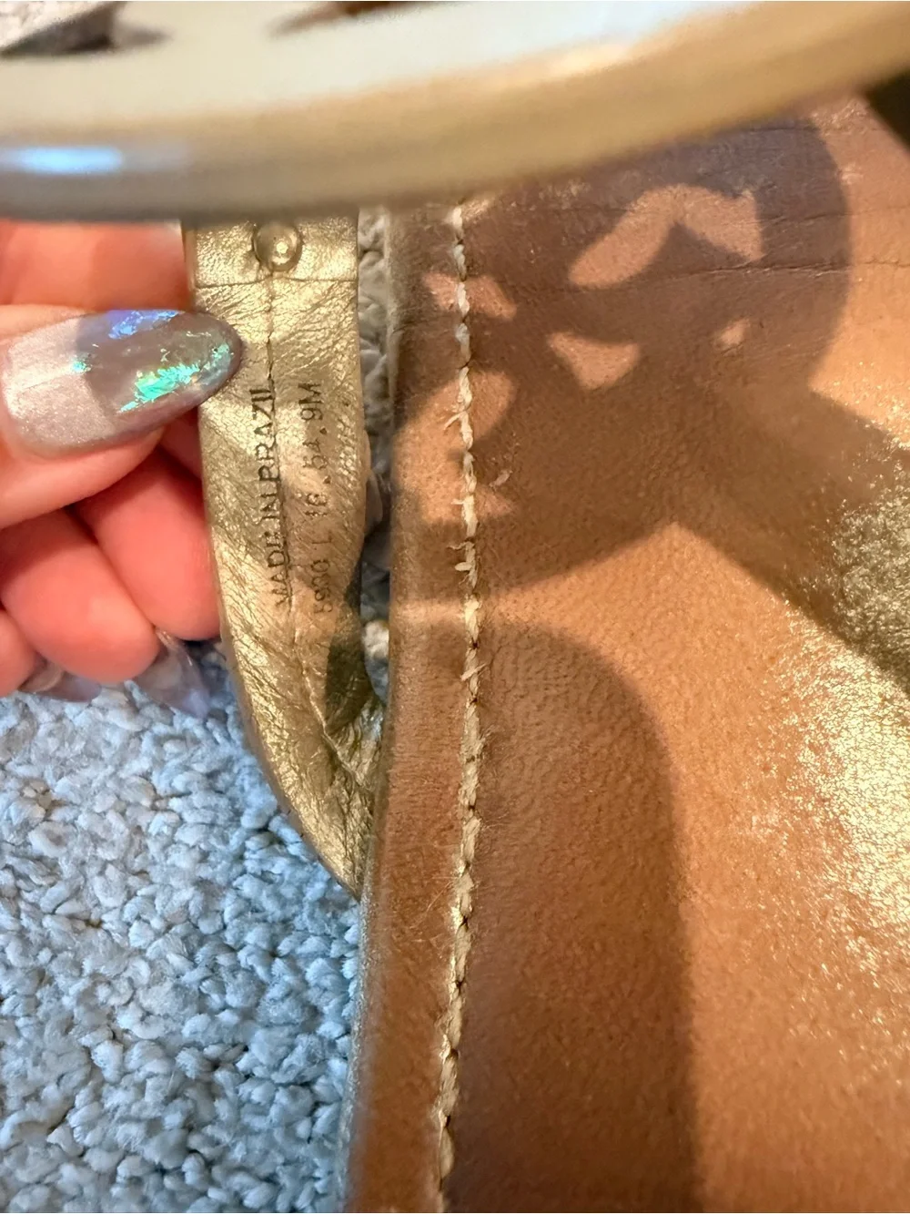 Tory Burch Miller Sandal Gold Size 9